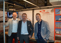 Een nieuw gezicht bij Olsthoorn Greenhouse Projects, links op de foto: Marco van ’t Hart. Naast hem Harry van Luijk en Marco de Zeeuw.